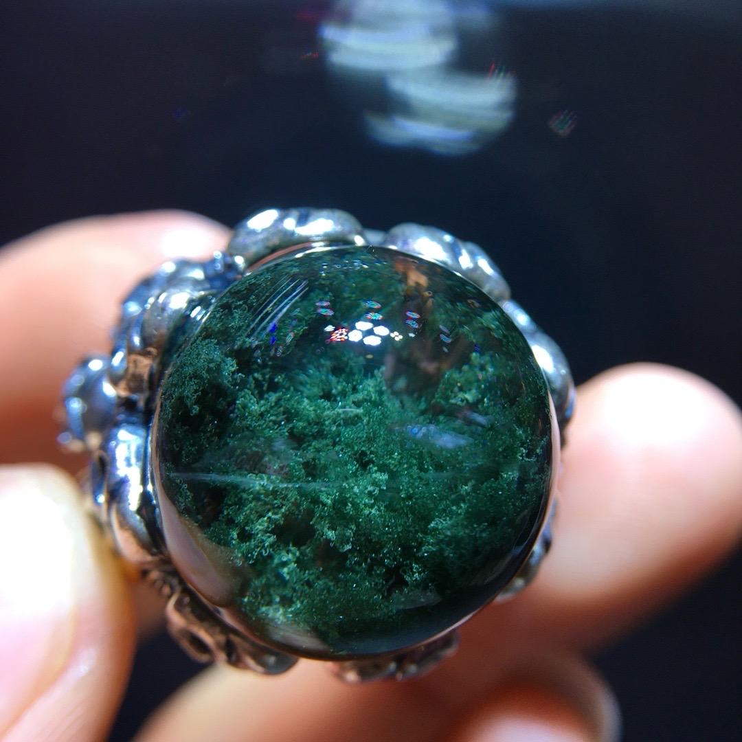 Green Garden Quartz Oval Ring, 925 Sterling Silver Setting, Adjustable Ring, Vintage Ring, Handmade Jewelry, Anniversary Gift