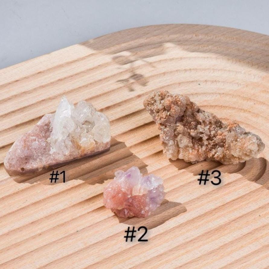 Mini Druzy Polished Pink Amethyst Geode, Reiki Raw Pink Amethyst Cut Base, Healing Gemstone Collection, Crystal Home Decor, Christmas Gift