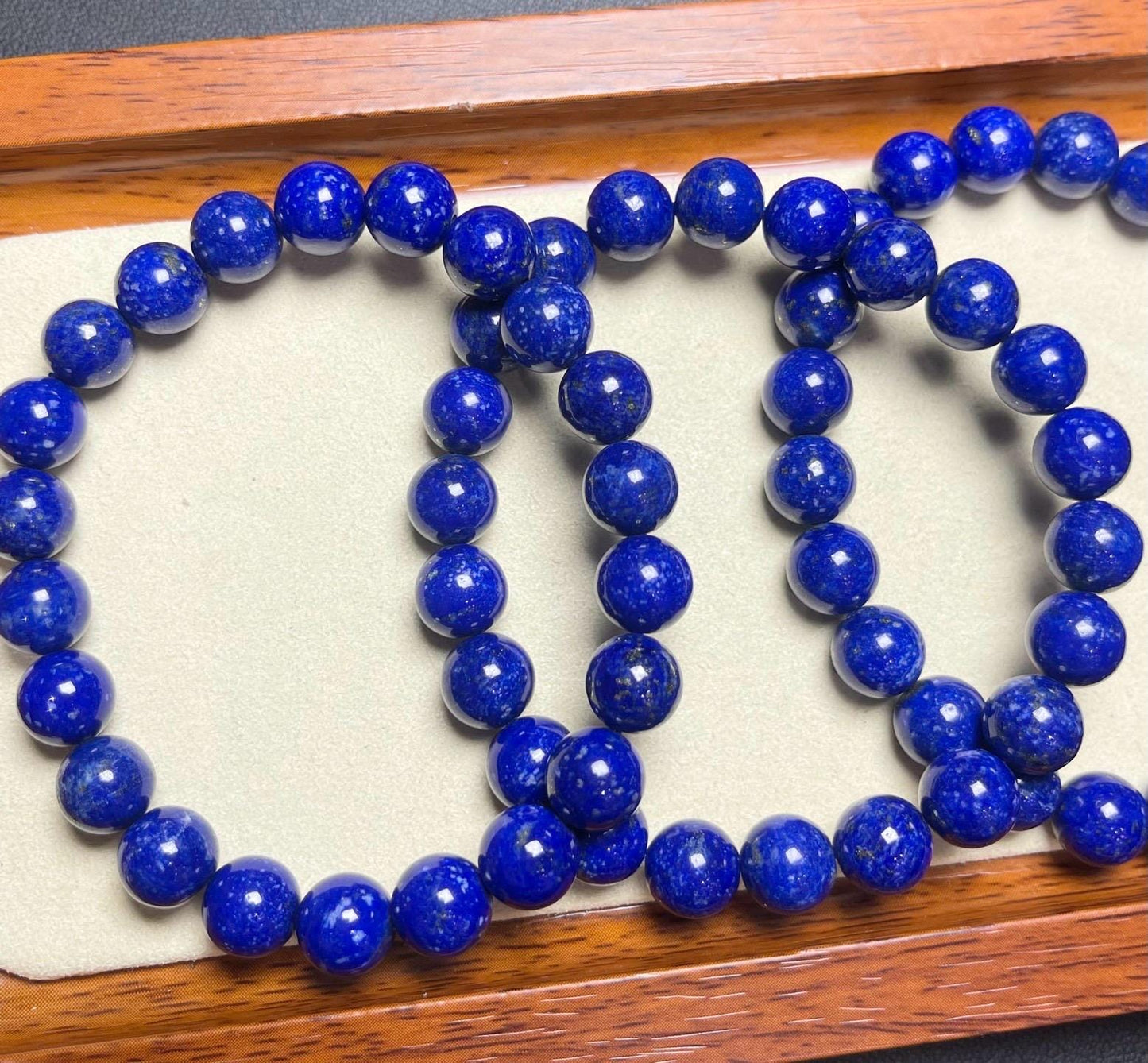 Lapis Lazuli 8mm Stretch Bracelet, Single Strand, Wisdom Jewelry