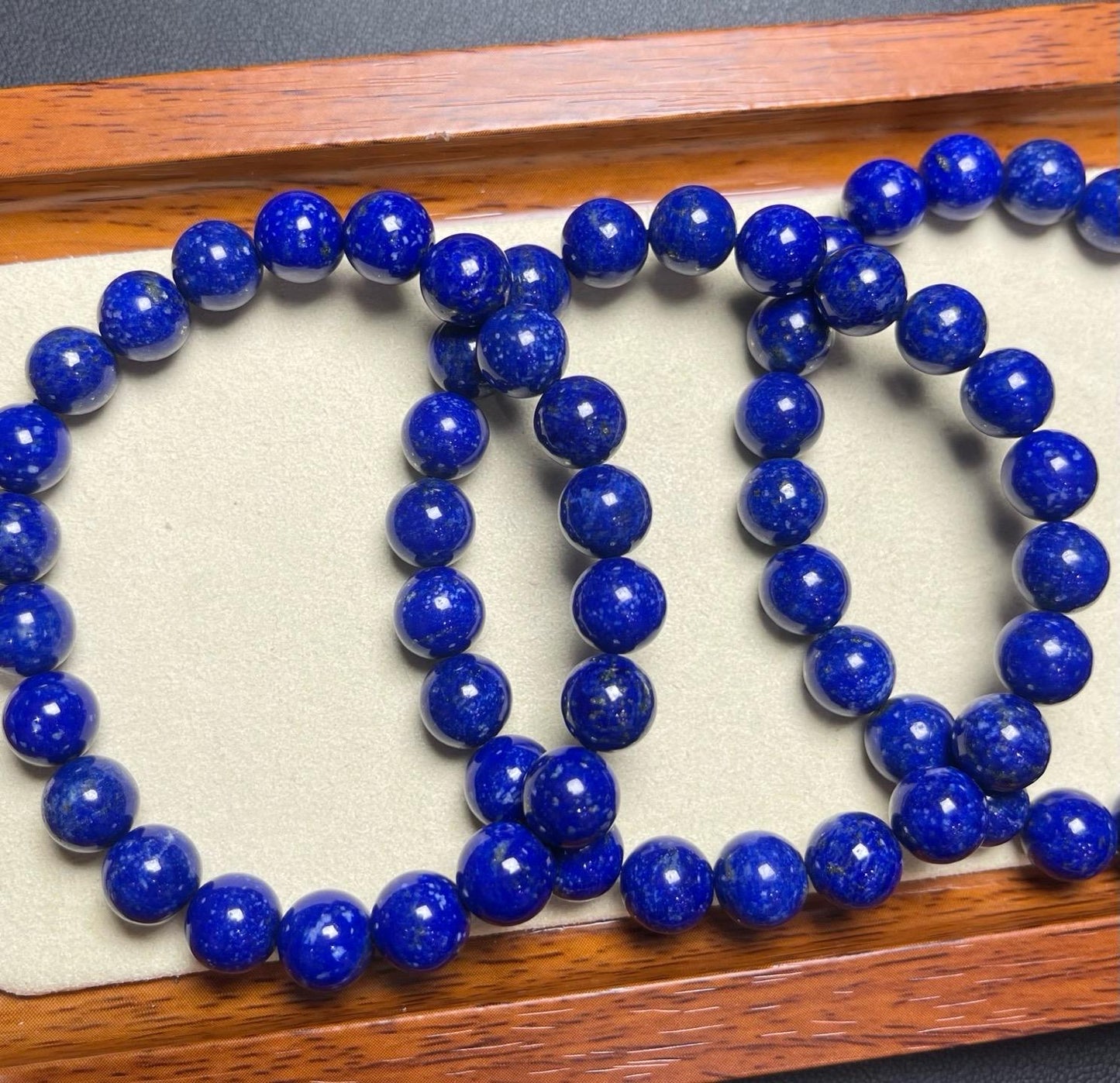 Lapis Lazuli 8mm Stretch Bracelet, Single Strand, Wisdom Jewelry