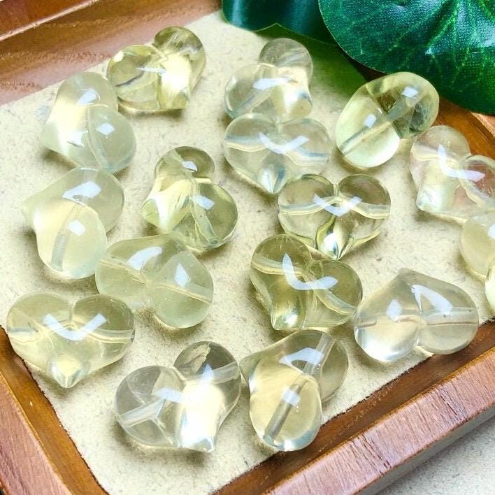 Golden Obsidian Heart, Natural Carved Crystal, Energy Stone (18x18mm),Gift for Mom