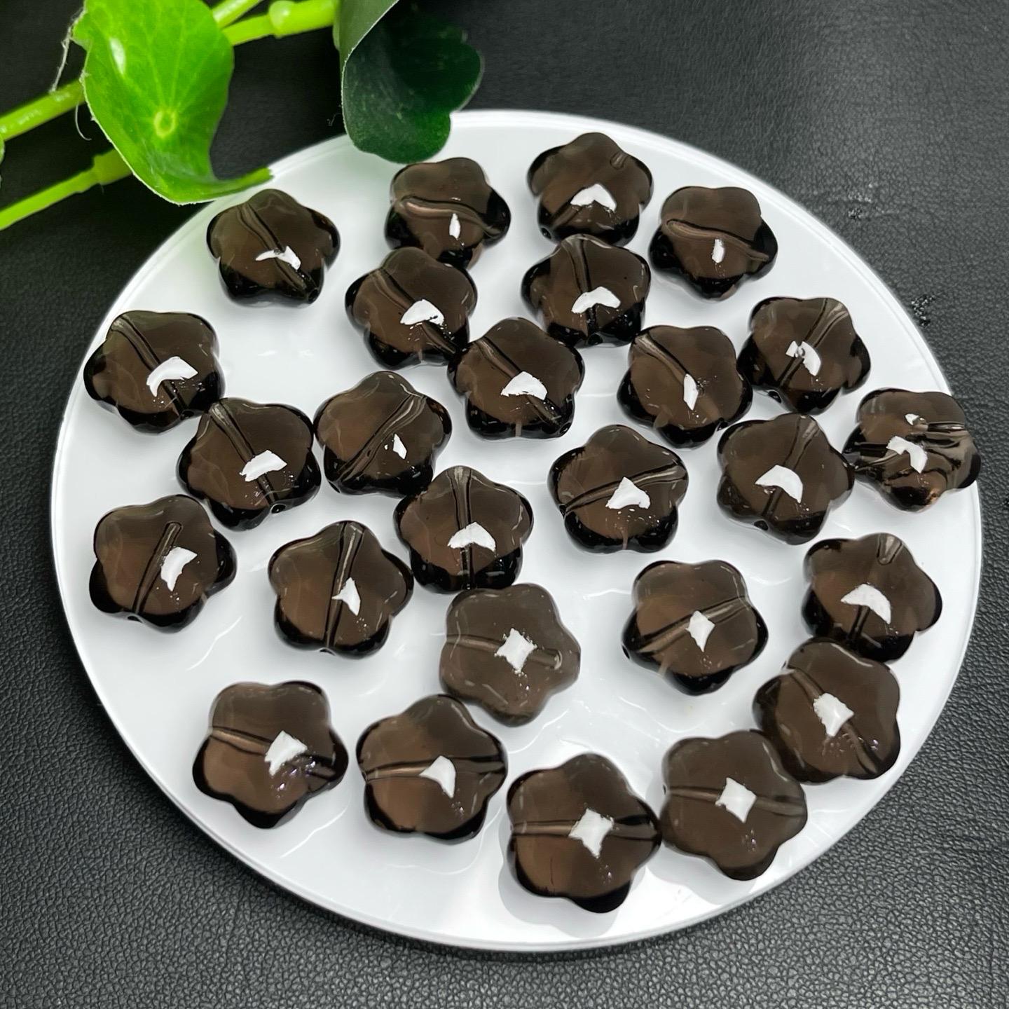 1Pcs Natural Obsidian Star Charm, Tiny Star Carved Pendant, Full Drill Hole Bead for Jewelry Making, Protection Crystal Gift