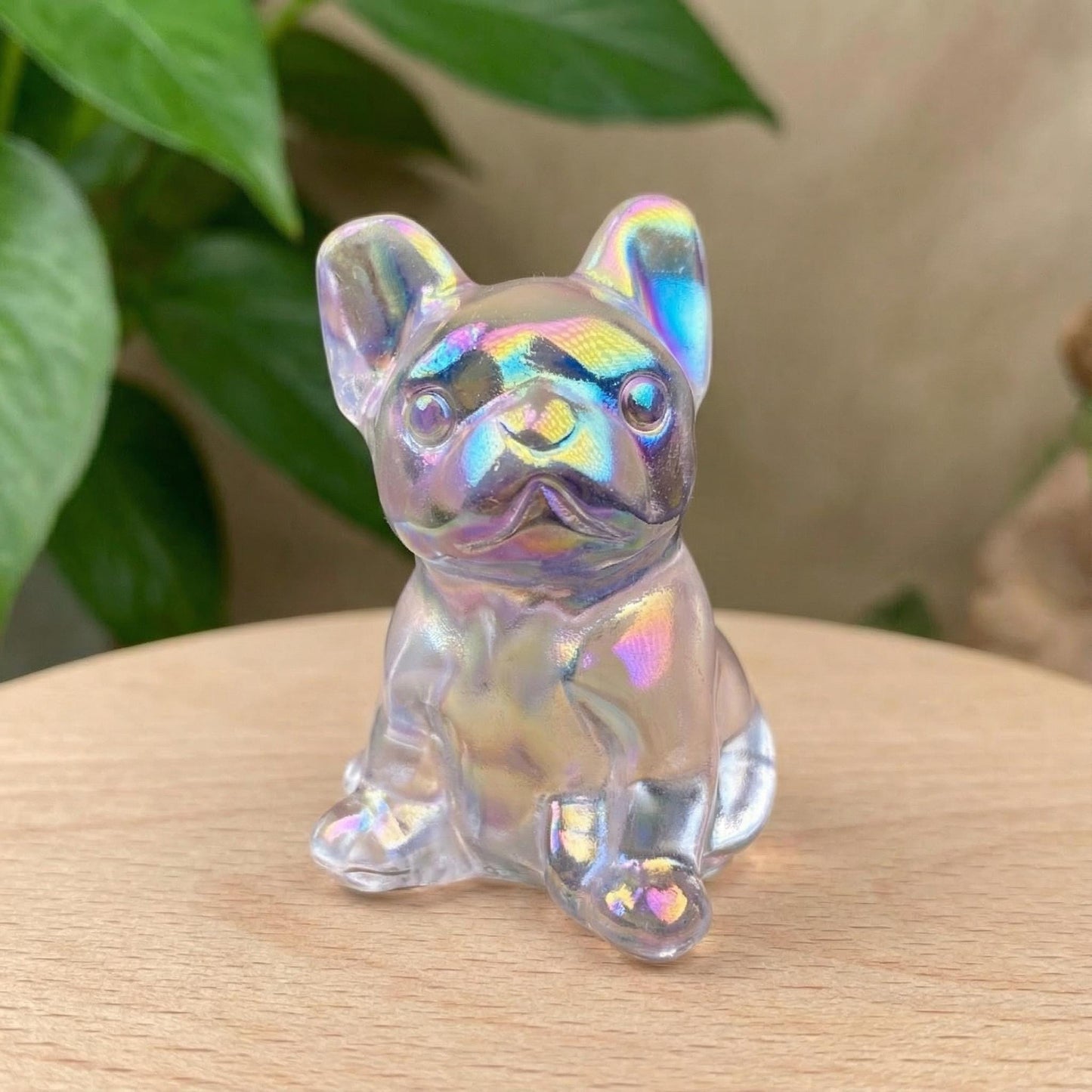 Iridescent Aura Quartz Carvings, Crystal Angel, Fairy, and Animals, Rainbow Meditation Stone Figurine, Meaningful Gift for Crystal Lover
