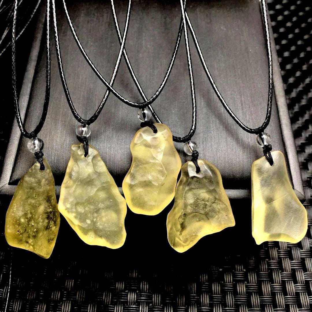 1 Pcs Natural Libyan Golden Tektite Raw Pendant,Crystals Pendant,Healing Raw Crystal Necklace,Raw Gemstone Pendant,Soul Stone,Birthday Gift