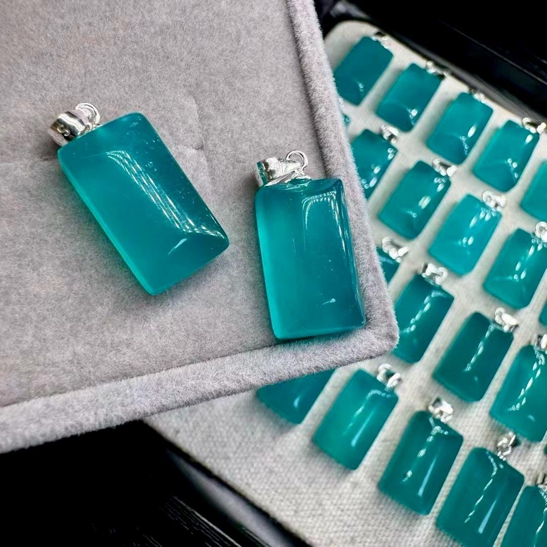 1 Pcs Natural Amazonite Owl Pendant, Amazonite Stone Necklace, Throat Chakra Crystal, Balance and Communication Stone, Anniversary Gift