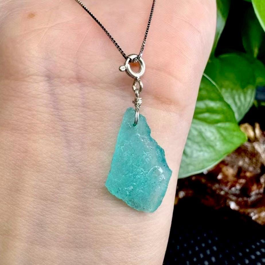 1 Pcs Natural Amazonite Owl Pendant, Amazonite Stone Necklace, Throat Chakra Crystal, Balance and Communication Stone, Anniversary Gift