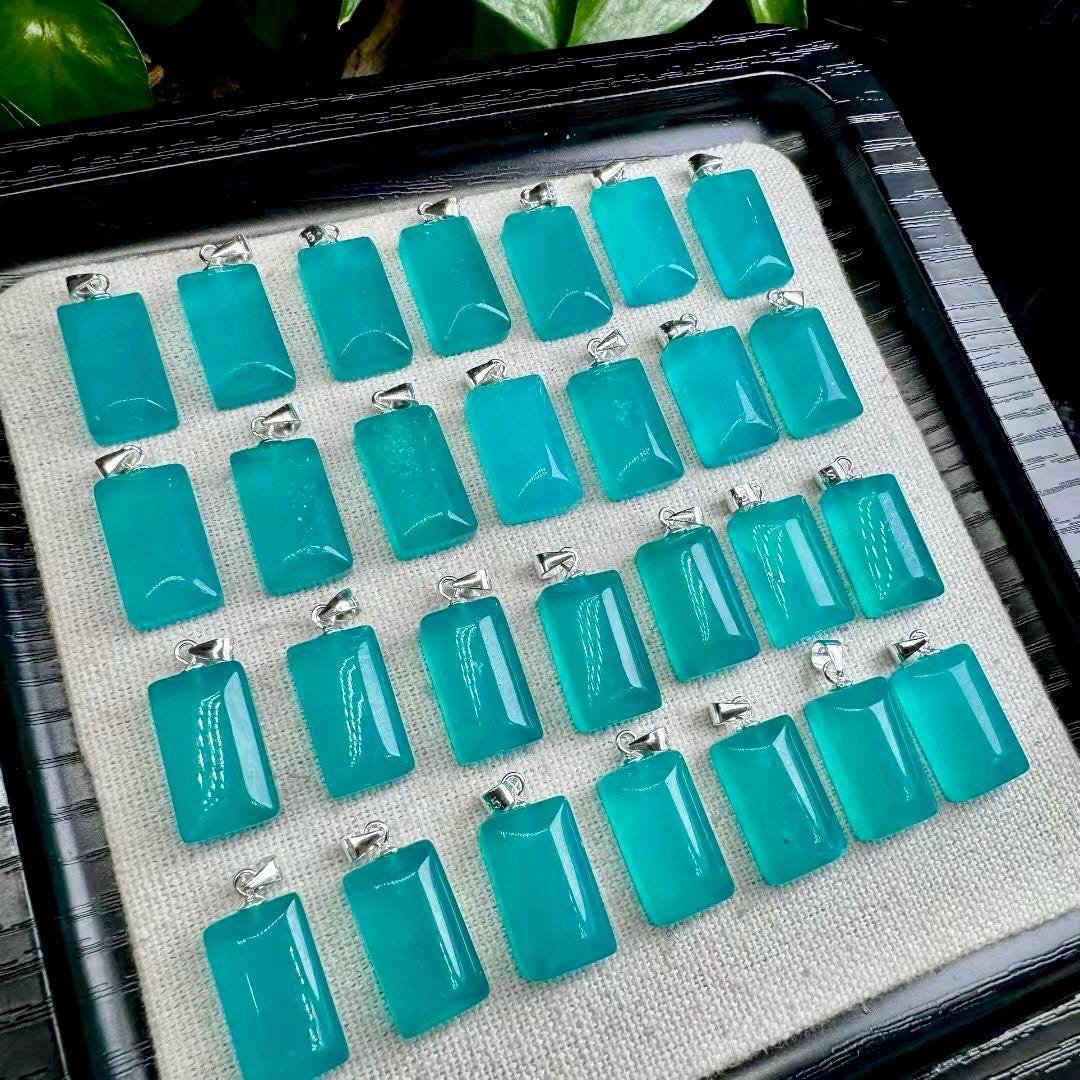 1 Pcs Natural Amazonite Owl Pendant, Amazonite Stone Necklace, Throat Chakra Crystal, Balance and Communication Stone, Anniversary Gift