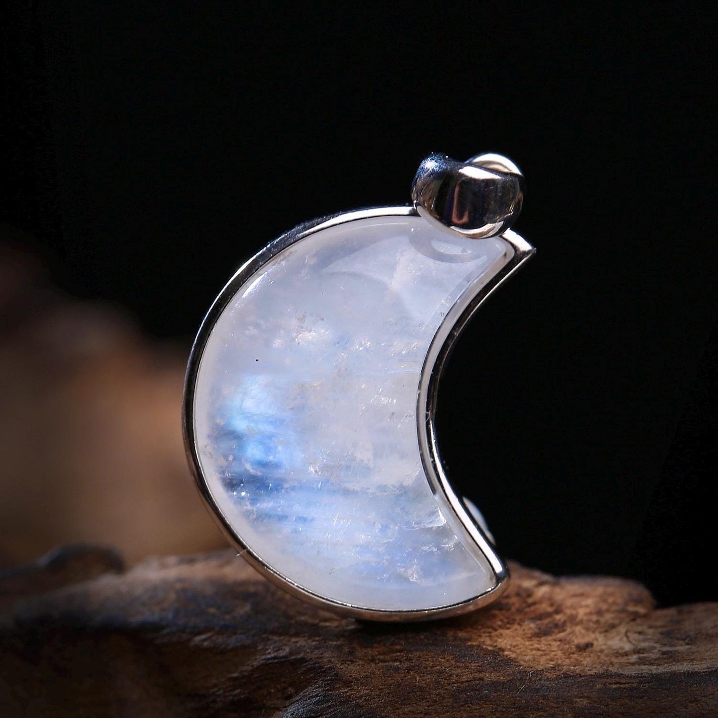 925 Sterling Silver Moonstone Necklace, Star Moon Heart Teardrop Pendant, June Birthstone Crystal Jewelry, Celestial Gift for Her