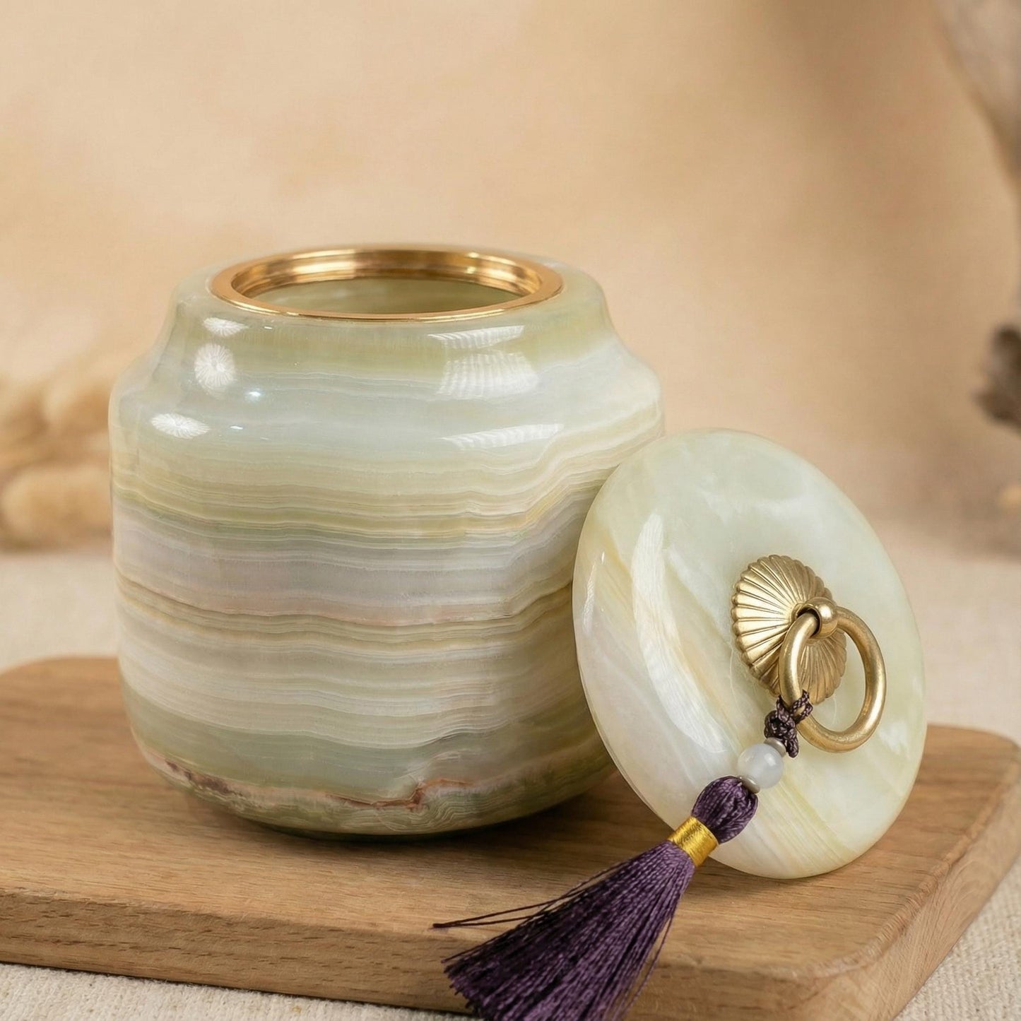 Personalized Memorial Jade Urn for Pets, Cremation Urn, Engraved Keepsake Urn, Pet Memorial, Pet Sympathy Gift