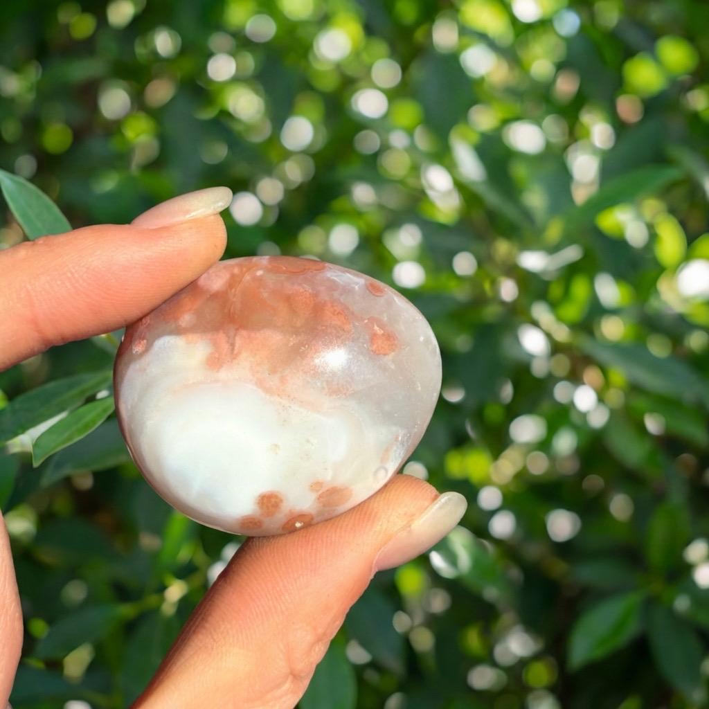 Natural Peach Botswana Agate Tumbled Stones, Raw Crystal Chips for Jewelry Making, Crystal Healing, Reiki,Gift for Mom