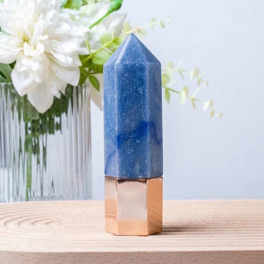 Natural Crystal Face Essential Oil Roller Wand, Healing Crystal Perfume Bottle, Gemstone Facial Massage Tool, Relaxing Self Care Spa Gift
