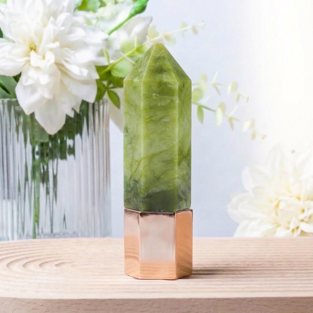 Natural Crystal Face Essential Oil Roller Wand, Healing Crystal Perfume Bottle, Gemstone Facial Massage Tool, Relaxing Self Care Spa Gift