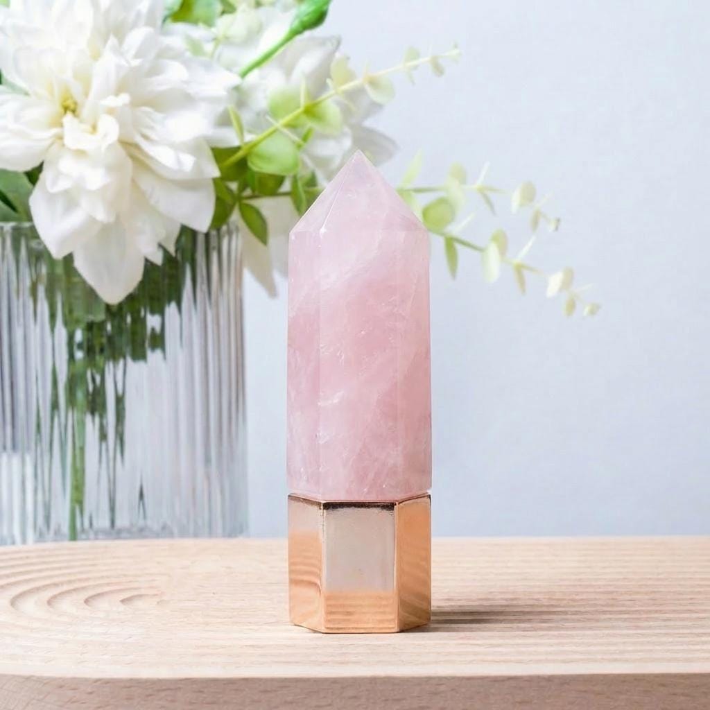 Natural Crystal Face Essential Oil Roller Wand, Healing Crystal Perfume Bottle, Gemstone Facial Massage Tool, Relaxing Self Care Spa Gift