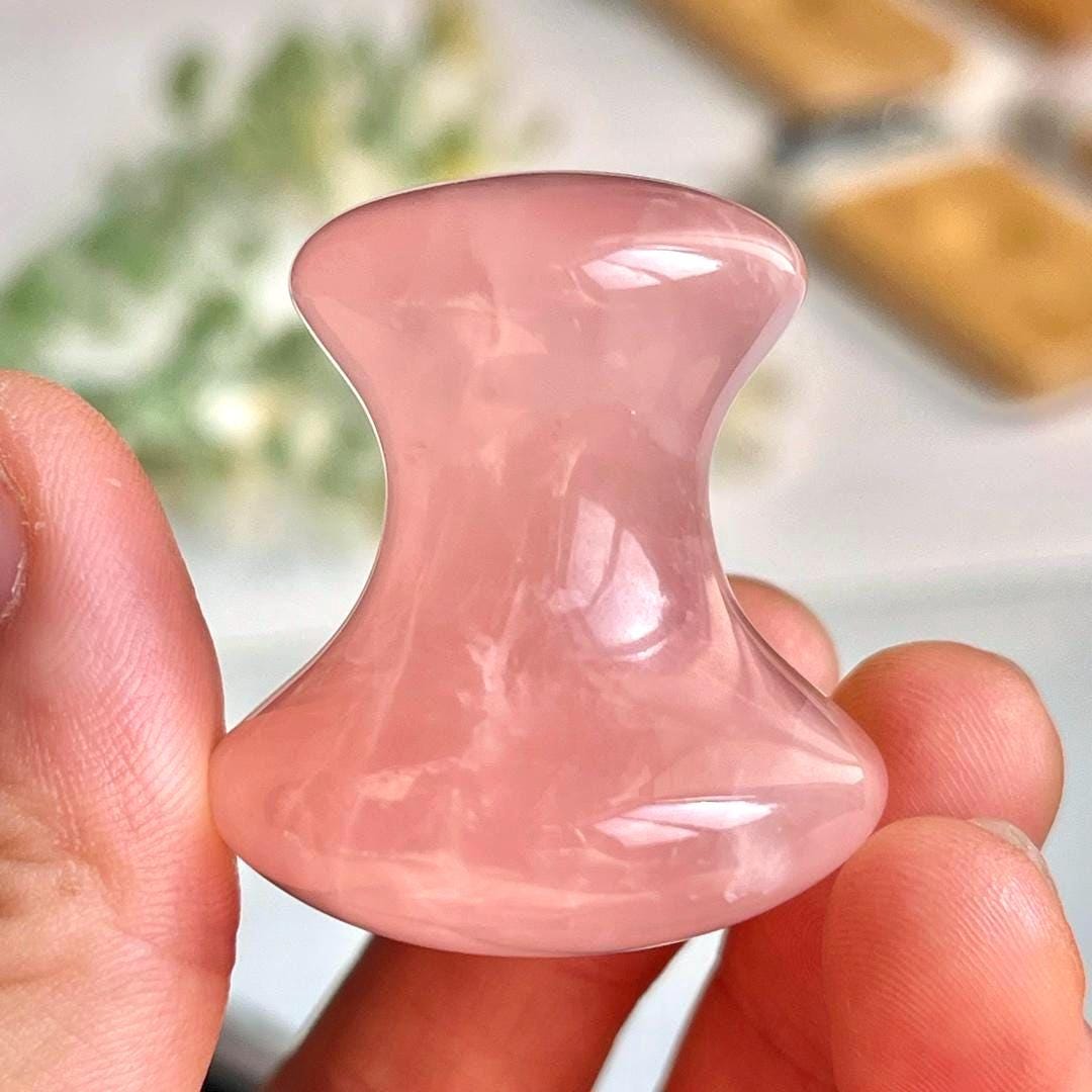 Natural Crystal Mushroom Jade Face Massager, Eye & Facial Gua Sha Tool, Relaxing Skincare Massage, Personalized Gift For Her