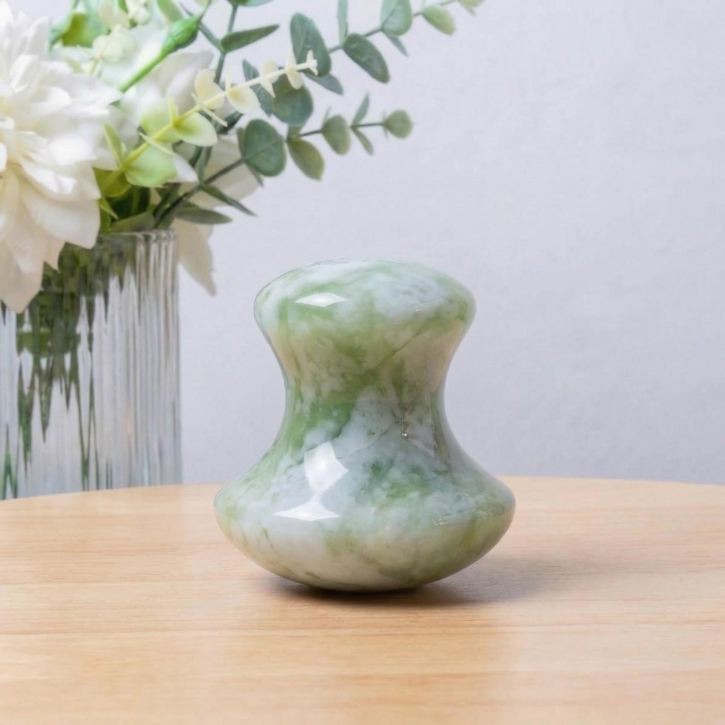 Natural Crystal Mushroom Jade Face Massager, Eye & Facial Gua Sha Tool, Relaxing Skincare Massage, Personalized Gift For Her