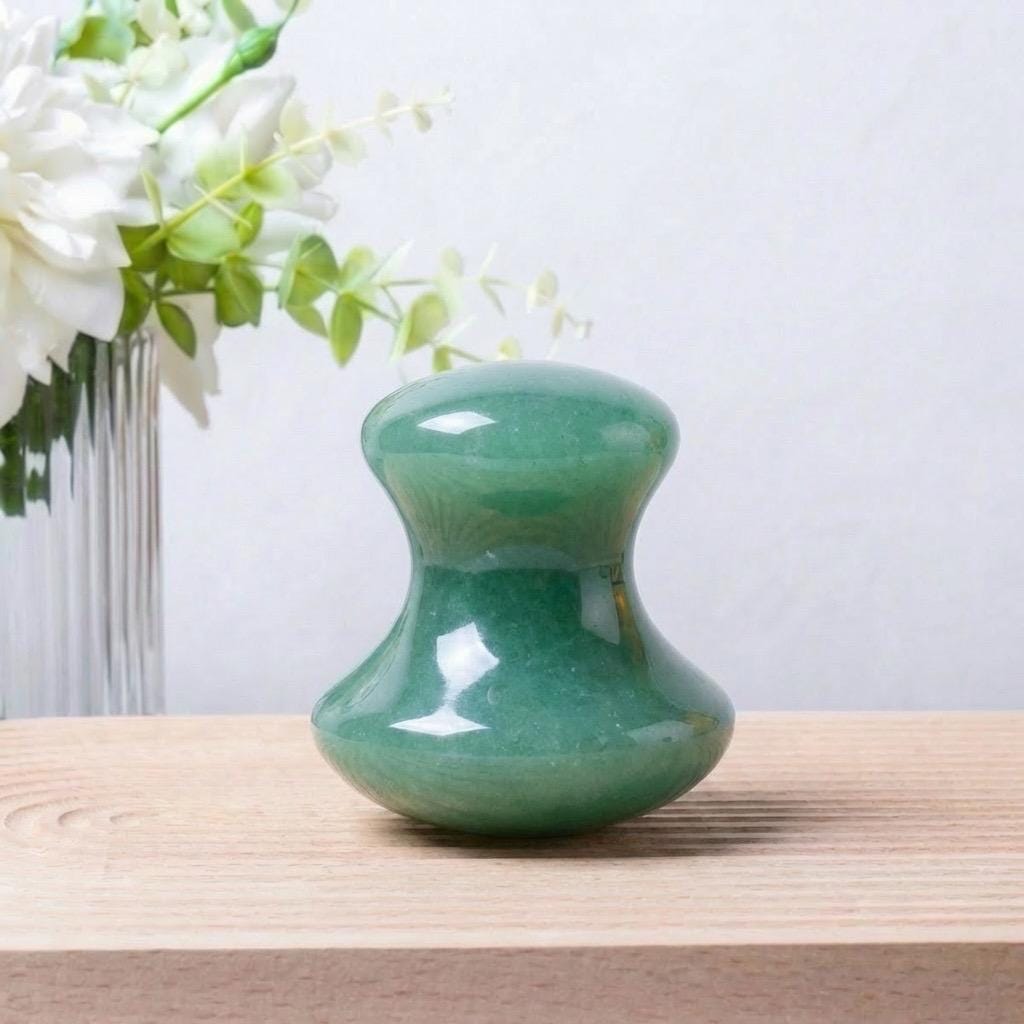 Natural Crystal Mushroom Jade Face Massager, Eye & Facial Gua Sha Tool, Relaxing Skincare Massage, Personalized Gift For Her