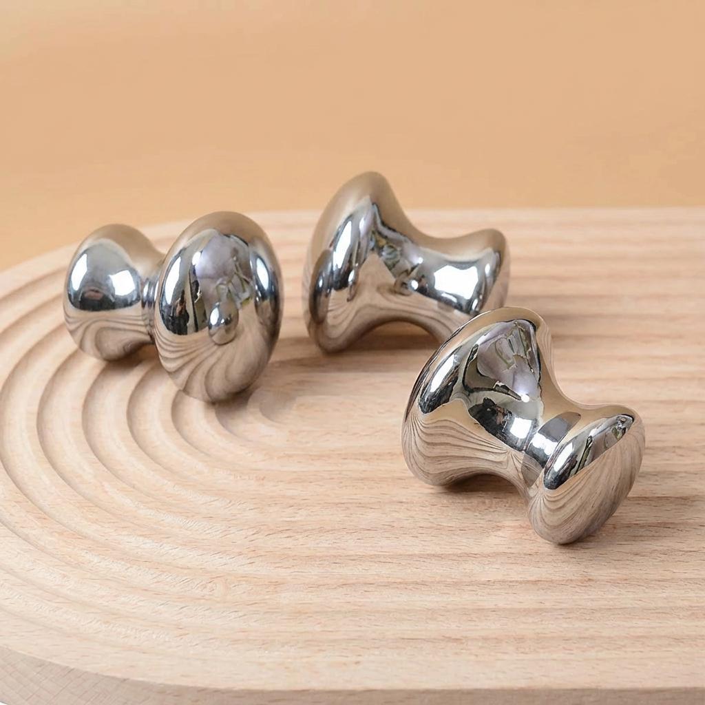 Natural Crystal Mushroom Jade Face Massager, Eye & Facial Gua Sha Tool, Relaxing Skincare Massage, Personalized Gift For Her