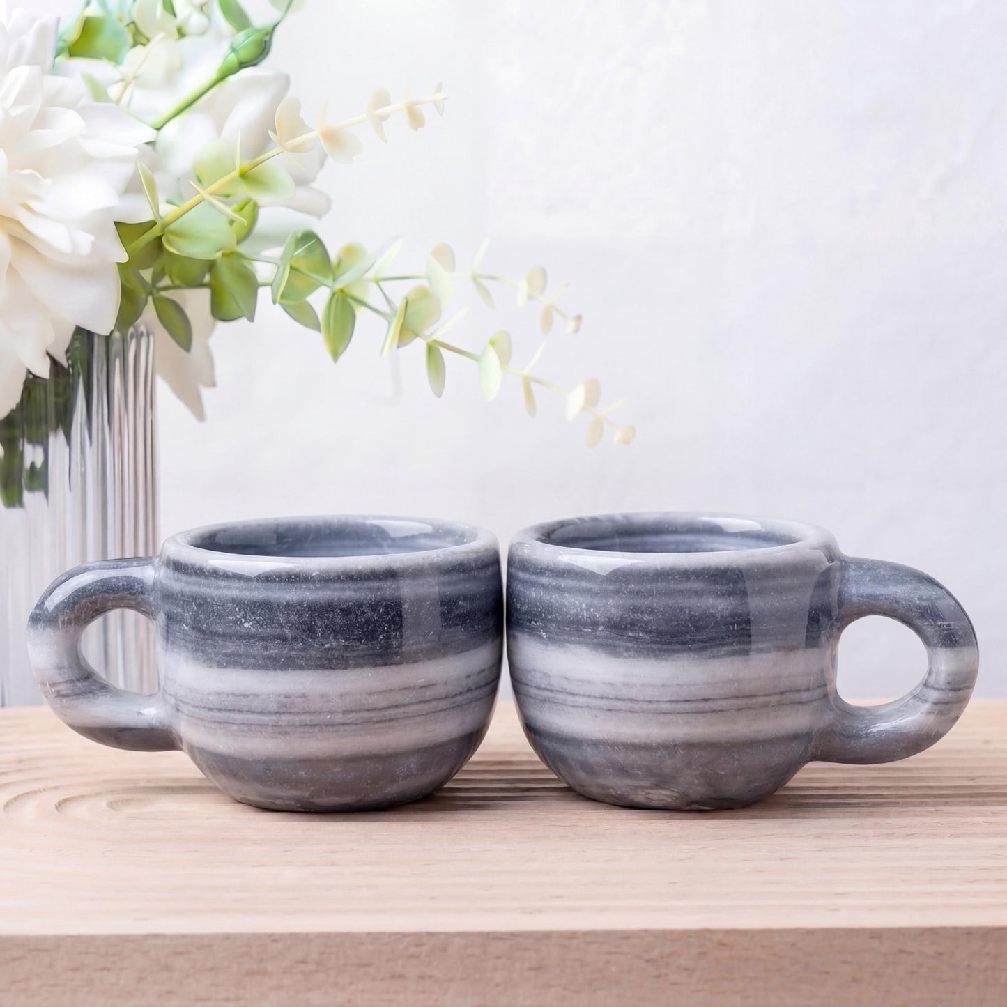 Natural Crystal Tea Cup, Small Gemstone Coffee Mug,  Custom Engraved Water Cup,  Birthday Gift for Her