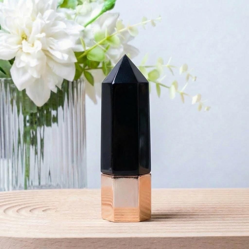 Natural Crystal Face Essential Oil Roller Wand, Healing Crystal Perfume Bottle, Gemstone Facial Massage Tool, Relaxing Self Care Spa Gift