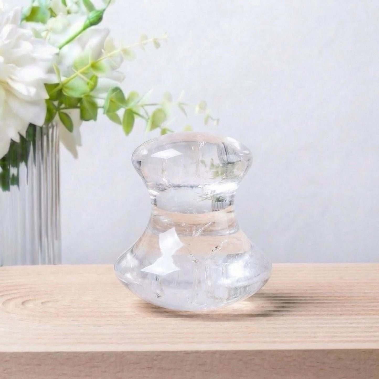Natural Crystal Mushroom Jade Face Massager, Eye & Facial Gua Sha Tool, Relaxing Skincare Massage, Personalized Gift For Her