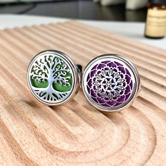 Stainless Steel Car Vent Essential Oil Diffuser Clip, Aromatherapy Air Freshener, Mini Car Air Vent Perfume, Unique Car Decor Gift