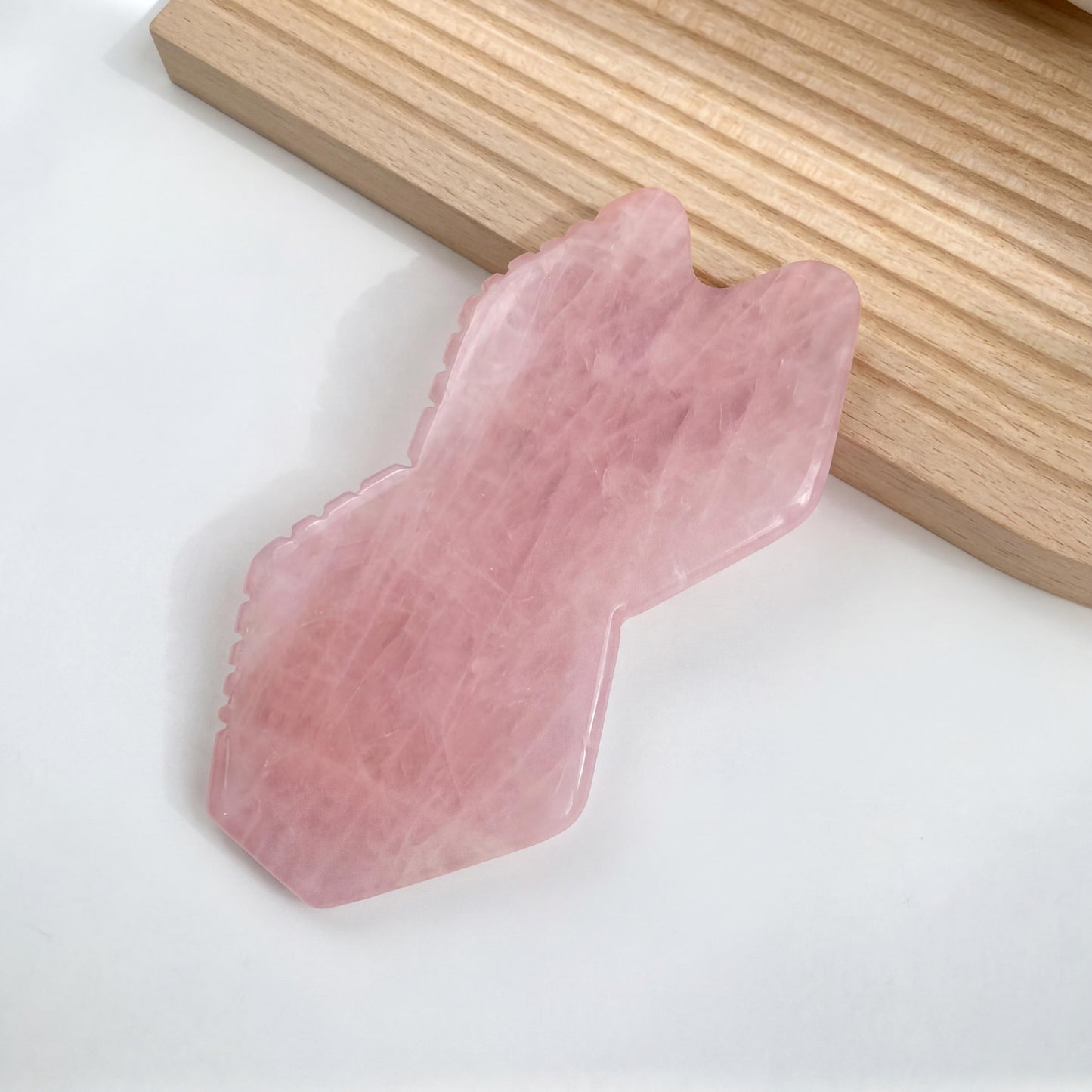 Natural Rose Quartz Gua Sha Tool, Facial Body Massage Crystal Tool, Skin Care Relaxing Massage, Self Care Face Sculpting Tool, Unique Gift