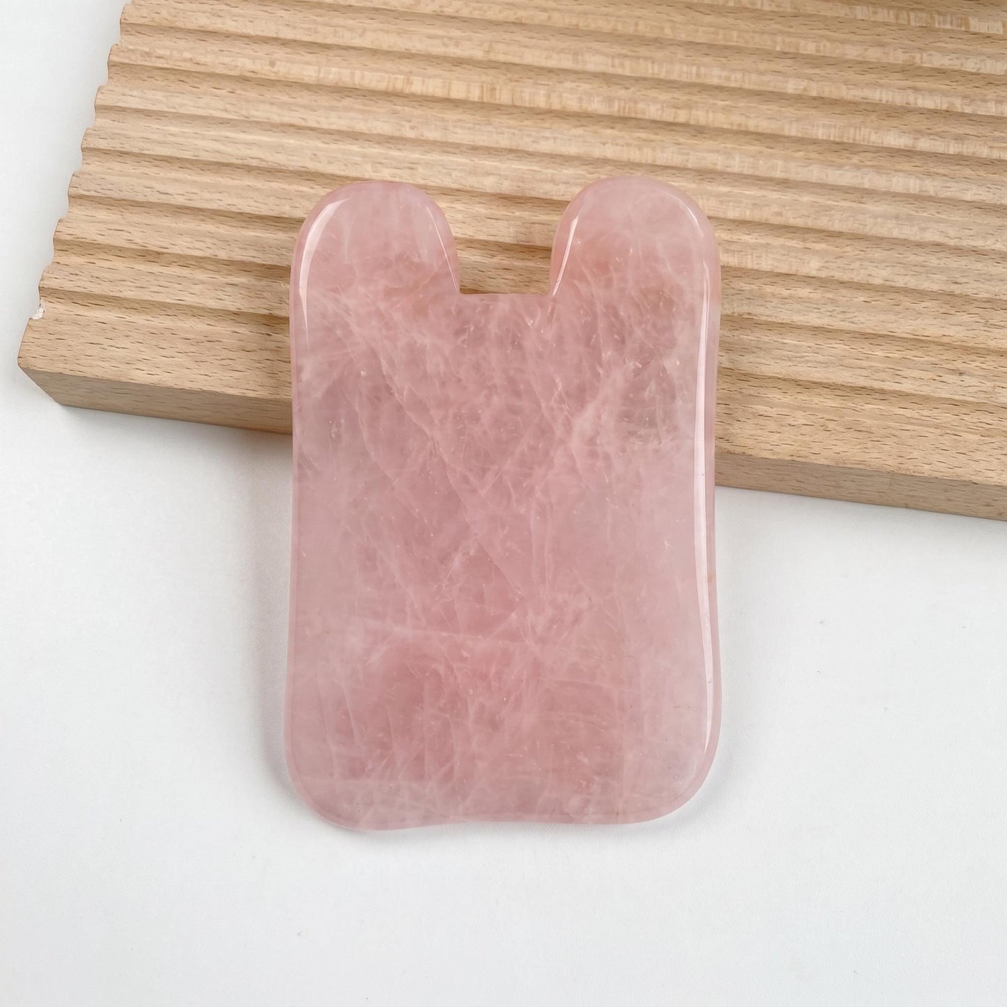Natural Rose Quartz Gua Sha Tool, Facial Body Massage Crystal Tool, Skin Care Relaxing Massage, Self Care Face Sculpting Tool, Unique Gift