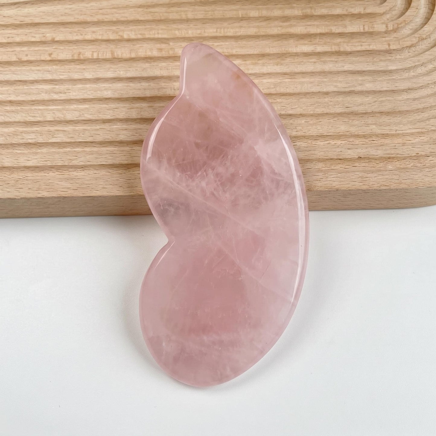 Natural Rose Quartz Gua Sha Tool, Facial Body Massage Crystal Tool, Skin Care Relaxing Massage, Self Care Face Sculpting Tool, Unique Gift
