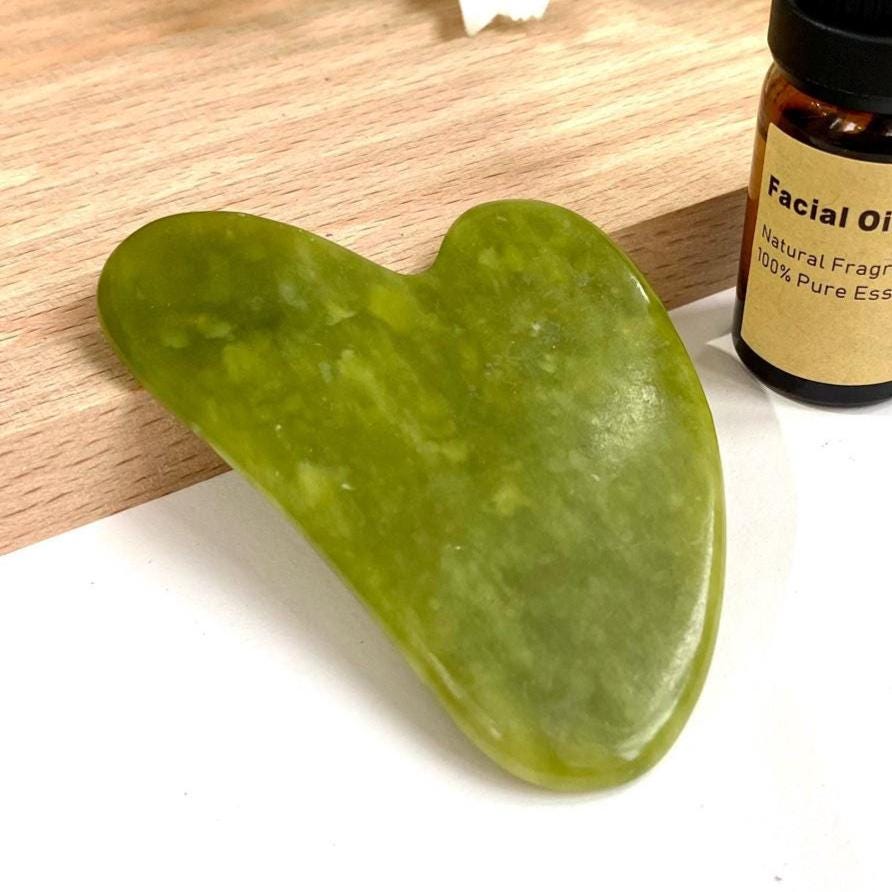 Natural Gemstone Gua Sha Tool, Crystal Facial Massage Tool, Face Sculpting Stone, Skincare Routine, Self Care Gift