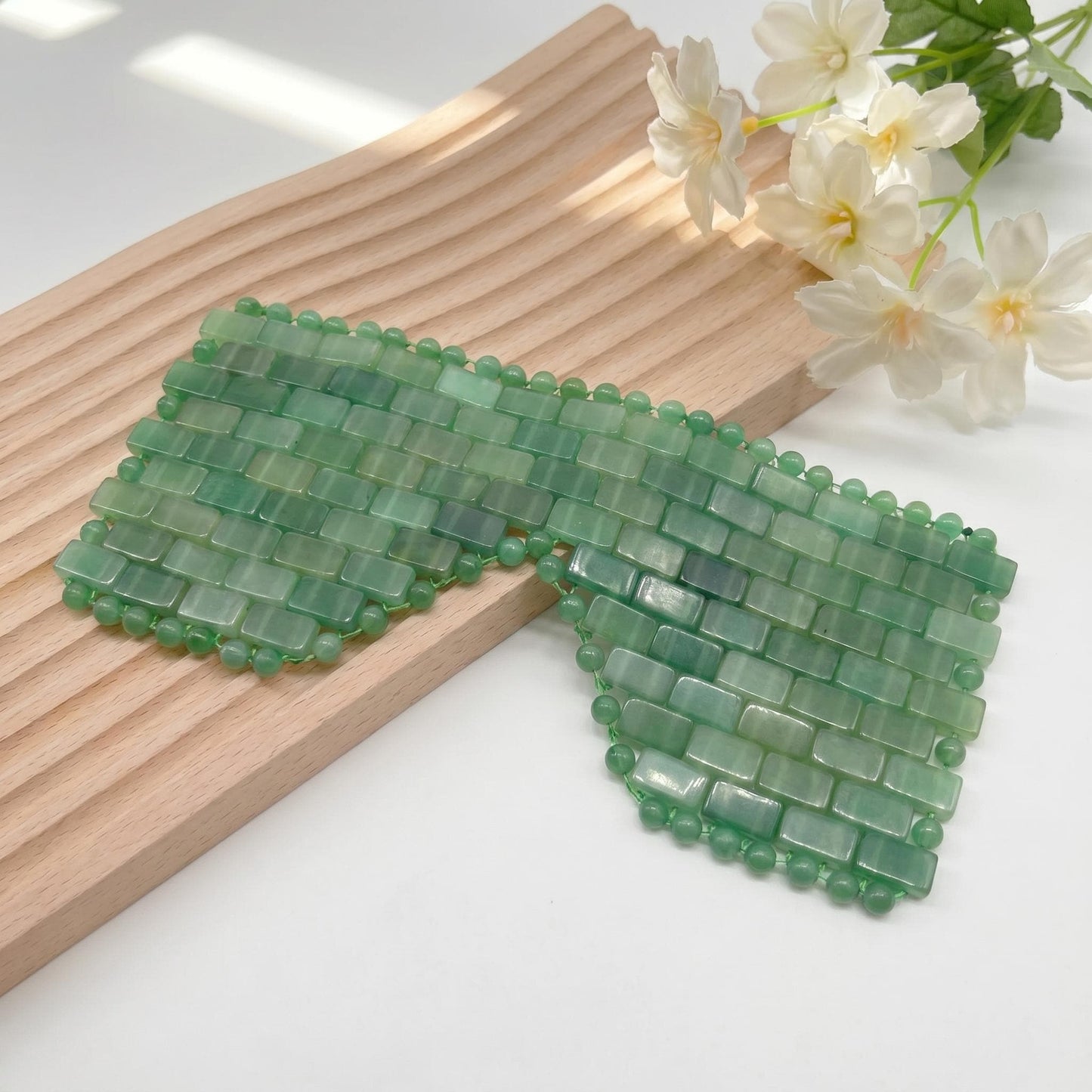 Natural Crystal Eye Mask for Relaxation, Gemstone Sleep Mask, Rose Quartz, Amethyst, Aventurine Eye Cover, Cooling Self Care Spa Gift