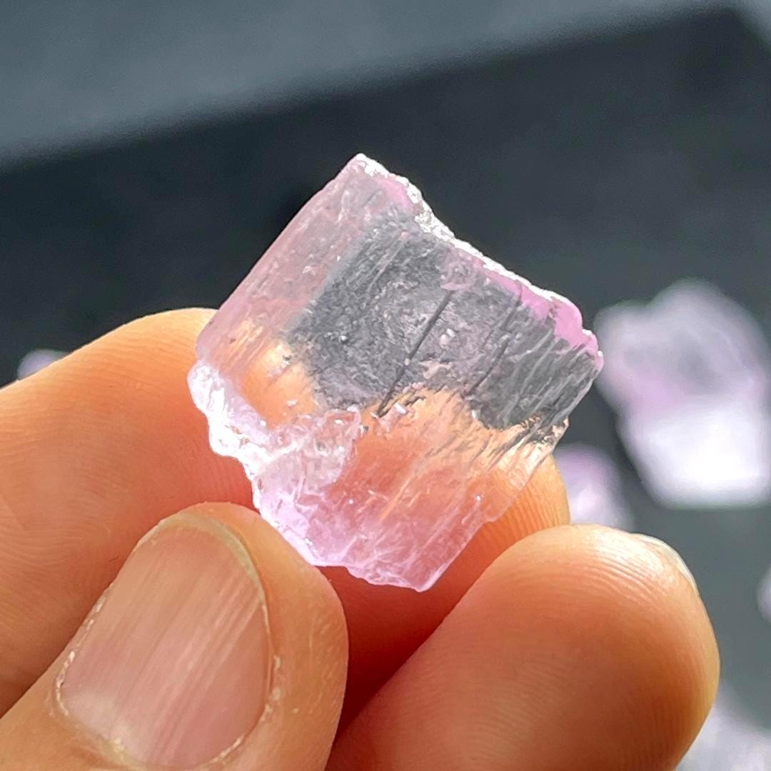 Raw Pink Kunzite Crystal, Natural Heart Chakra Stone, Healing Crystals for Meditation, Rough Gemstone Specimen, Birthday Gift for Her