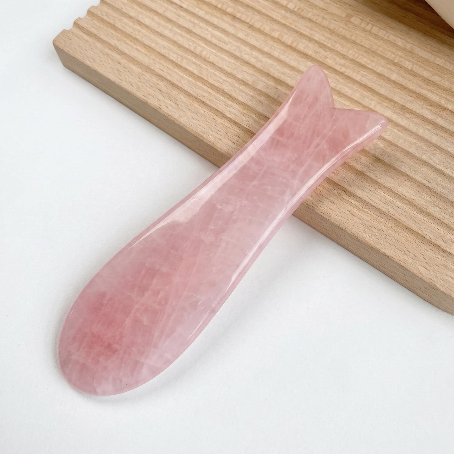 Natural Rose Quartz Gua Sha Tool, Facial Body Massage Crystal Tool, Skin Care Relaxing Massage, Self Care Face Sculpting Tool, Unique Gift