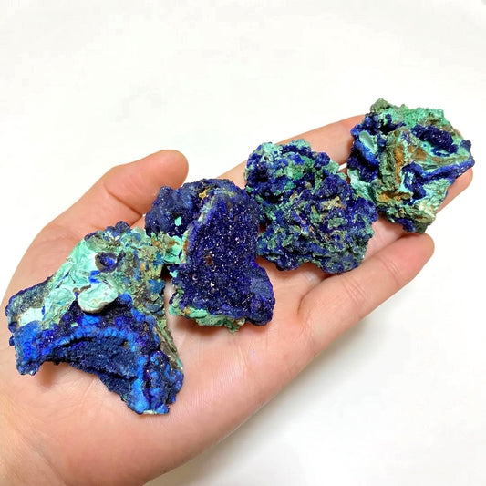 Azurite Malachite Specimen, Natural Blue Green Mineral Crystal, Raw Stone Display Piece, Collector Rock, Unique Gift