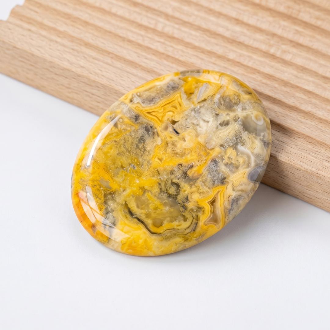 Personalized Sensory Stone & Worry Stone for Stress Relief, Polished Palm Gemstone for Meditation and Yoga, Unique Relaxation Gift