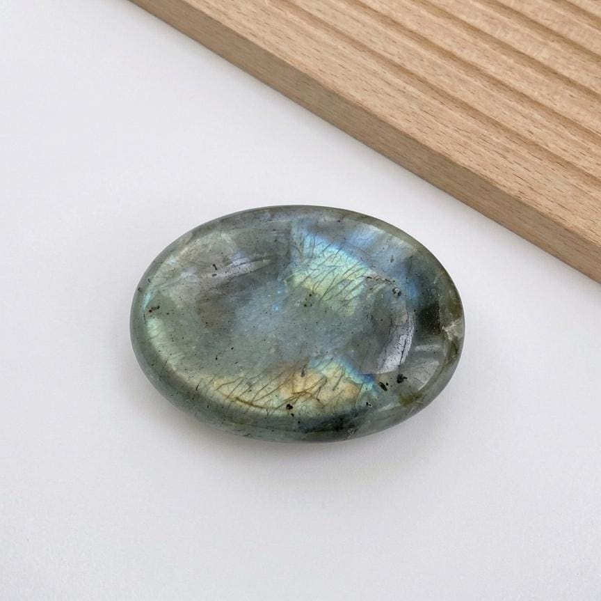 Personalized Sensory Stone & Worry Stone for Stress Relief, Polished Palm Gemstone for Meditation and Yoga, Unique Relaxation Gift