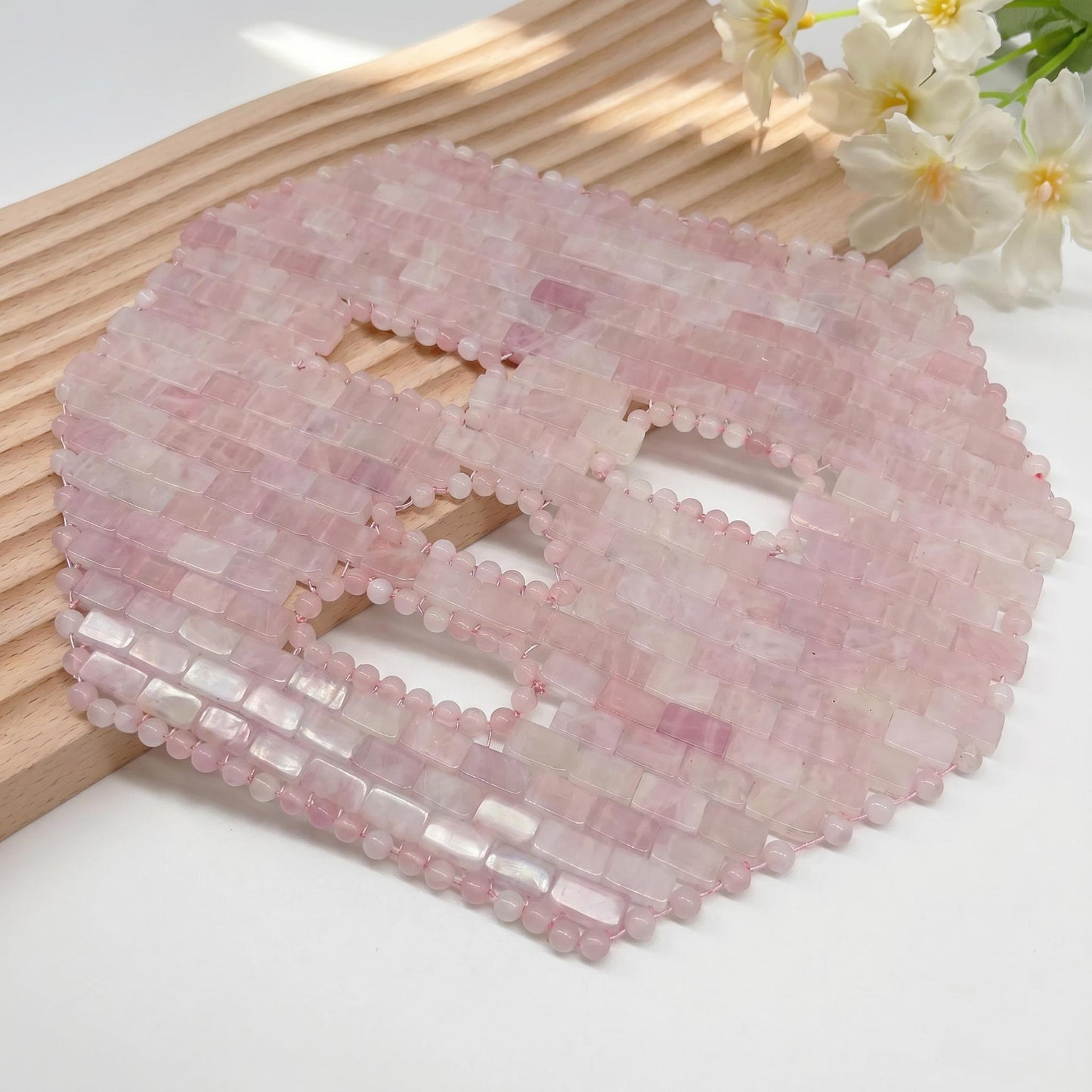 Cooling Gemstone Face Mask, Natural Crystal Beauty Tool, Rose Quartz Amethyst Full Face Cover, Wellness Ritual Mask, Self Care Gift