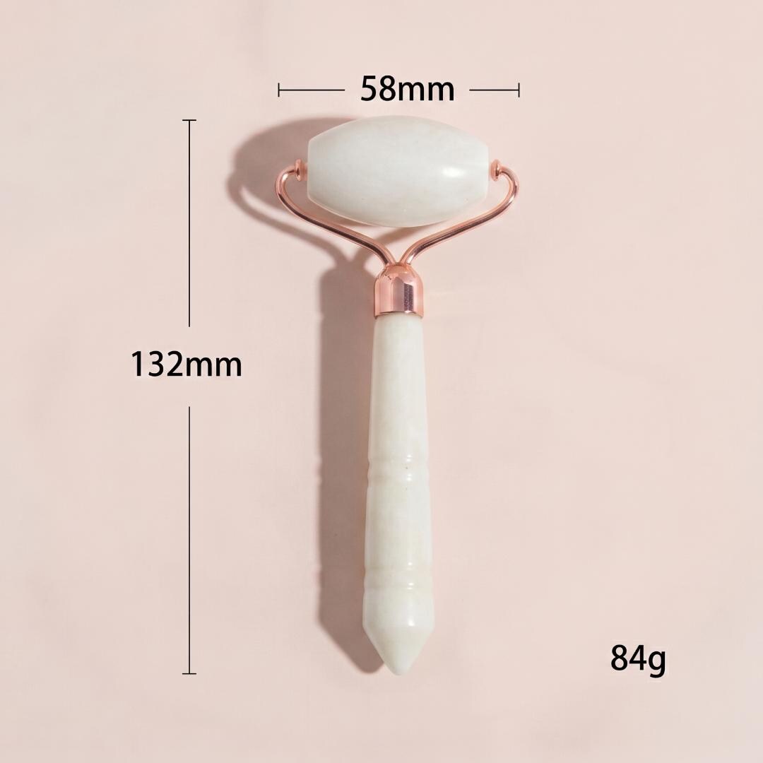 Luxury Jade Roller Gua Sha, Natural Stone Facial Massager, Premium Skin Care Ritual Tools, Self Care Luxury Gift