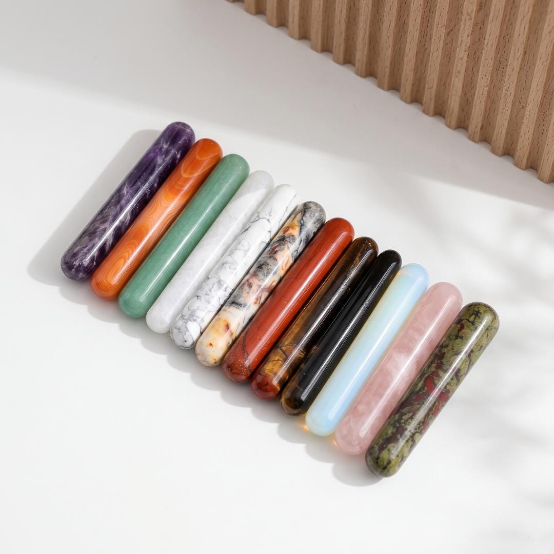 Personalized Engraved Crystal Wand, Polished Gemstone Rod, Natural Crystal Collectible, Desk Ornament & Custom Crystal Gift