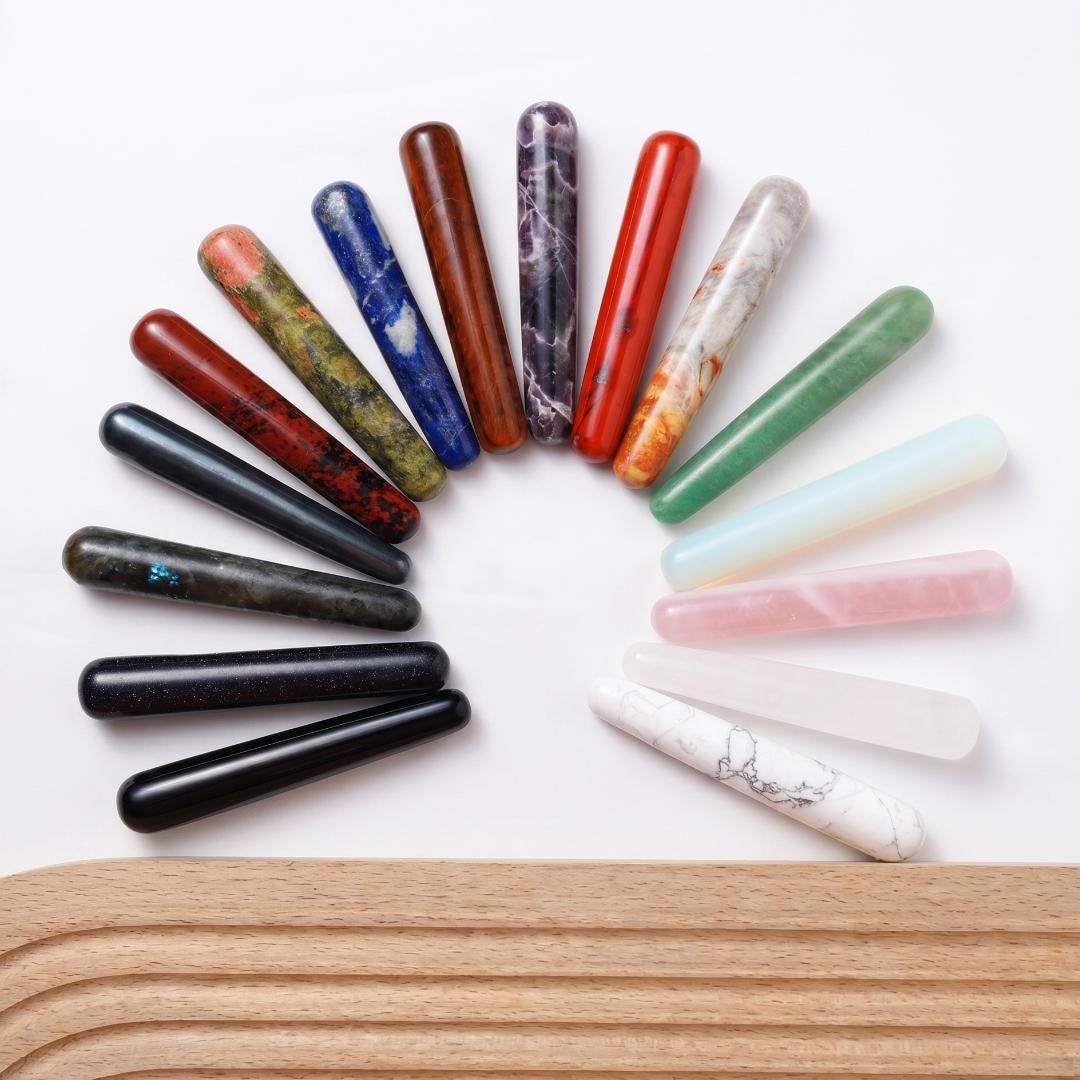 Personalized Engraved Crystal Wand, Polished Gemstone Rod, Natural Crystal Collectible, Desk Ornament & Custom Crystal Gift