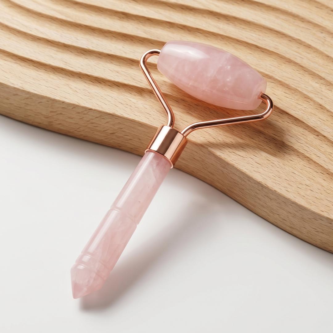 Natural Gemstone Face Roller, Crystal Acupressure Stick, Quartz Skincare Massager, Gua Sha Facial Beauty Tool, Aesthetic Self Care Gift