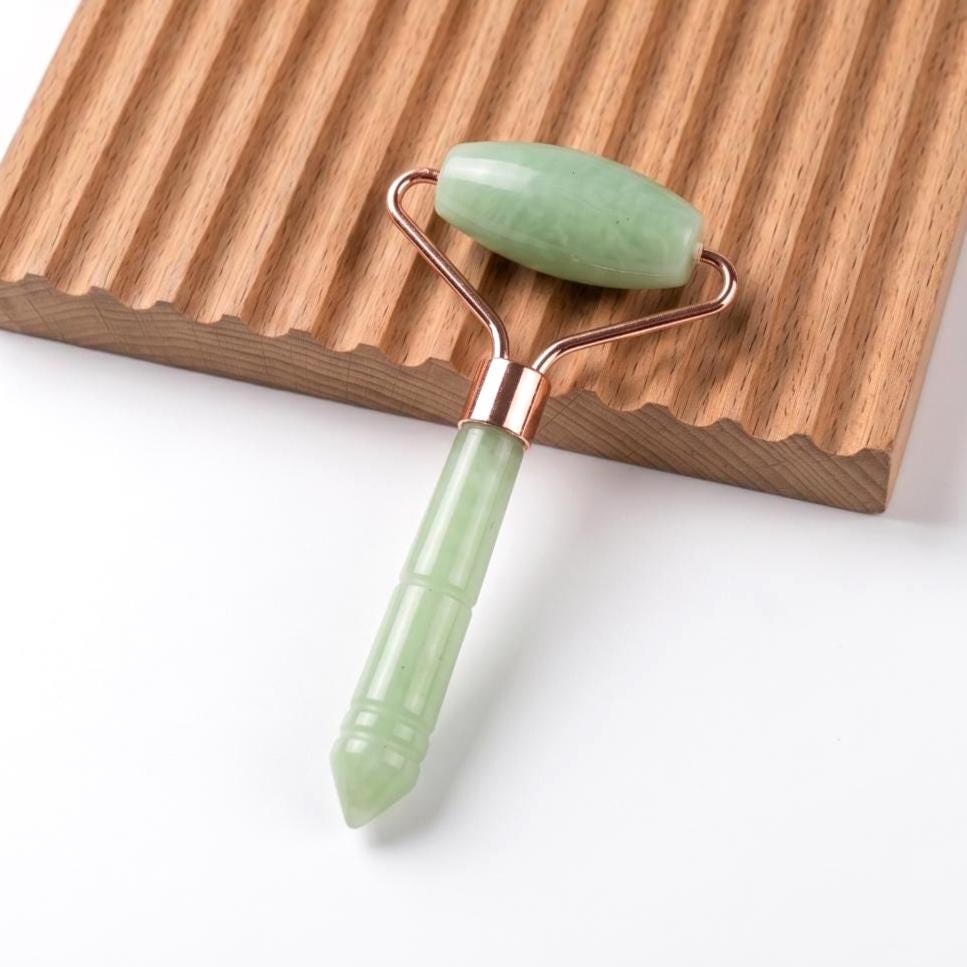 Natural Gemstone Face Roller, Crystal Acupressure Stick, Quartz Skincare Massager, Gua Sha Facial Beauty Tool, Aesthetic Self Care Gift