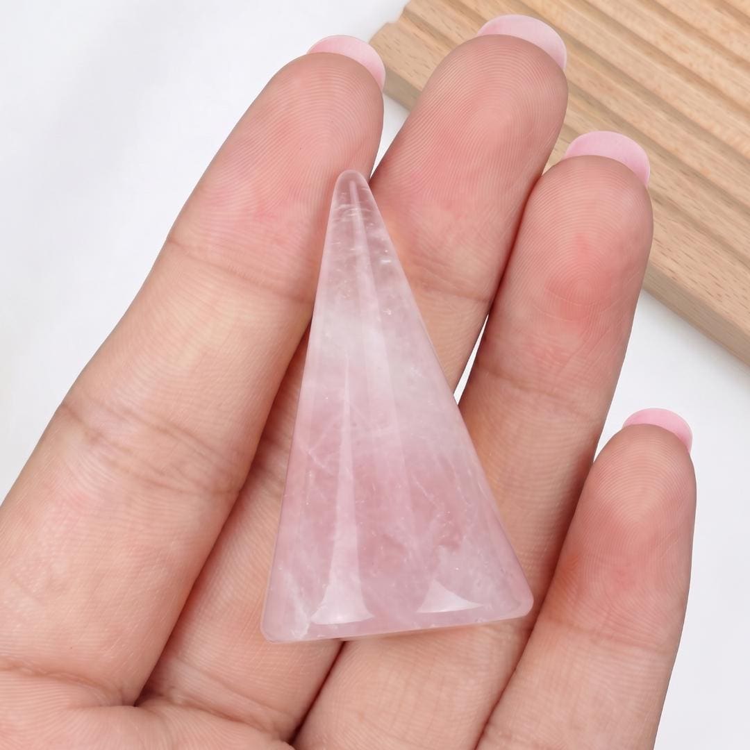 Crystal Ring Holder Cone, Gemstone Ring Stand for Jewelry Display, Natural Stone Ring Organizer, Minimalist Trinket Storage, Gift for Her