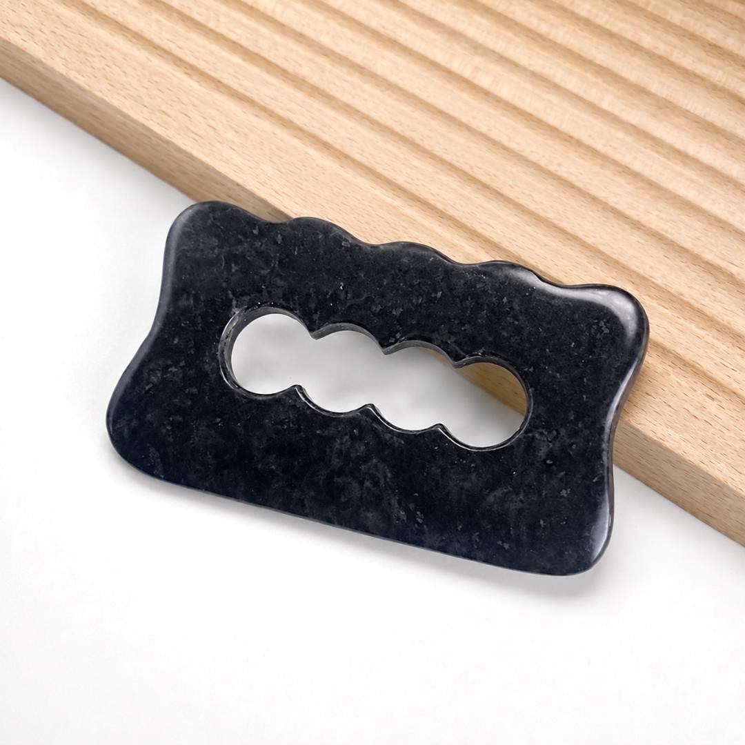 Custom Engraved Gua Sha Body Tool, Personalized Jade Massage Scraper, Natural Stone Body Sculpting Plaque, Self Care Luxury Gift for Her