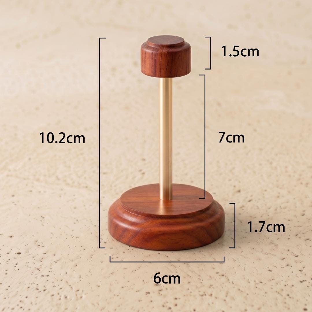 Custom Action Figure Stand Walnut Wood Base, Aesthetic Solid Wood Stand for Collectibles, Helmet Holder, Unique Gift Idea for Men