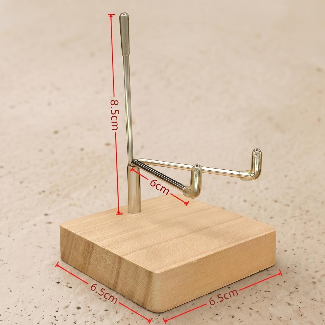 Adjustable Mineral Display Stand, Crystal Sphere Holder, Geode Cluster Wooden Base, Specimen Easel, Unique Rock Collector Gift