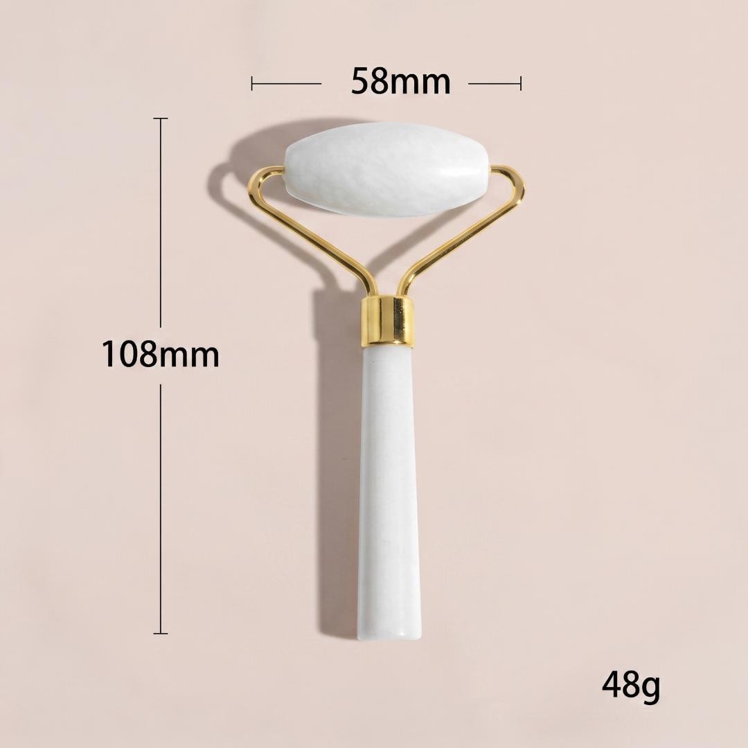 Luxury Jade Roller Gua Sha, Natural Stone Facial Massager, Premium Skin Care Ritual Tools, Self Care Luxury Gift