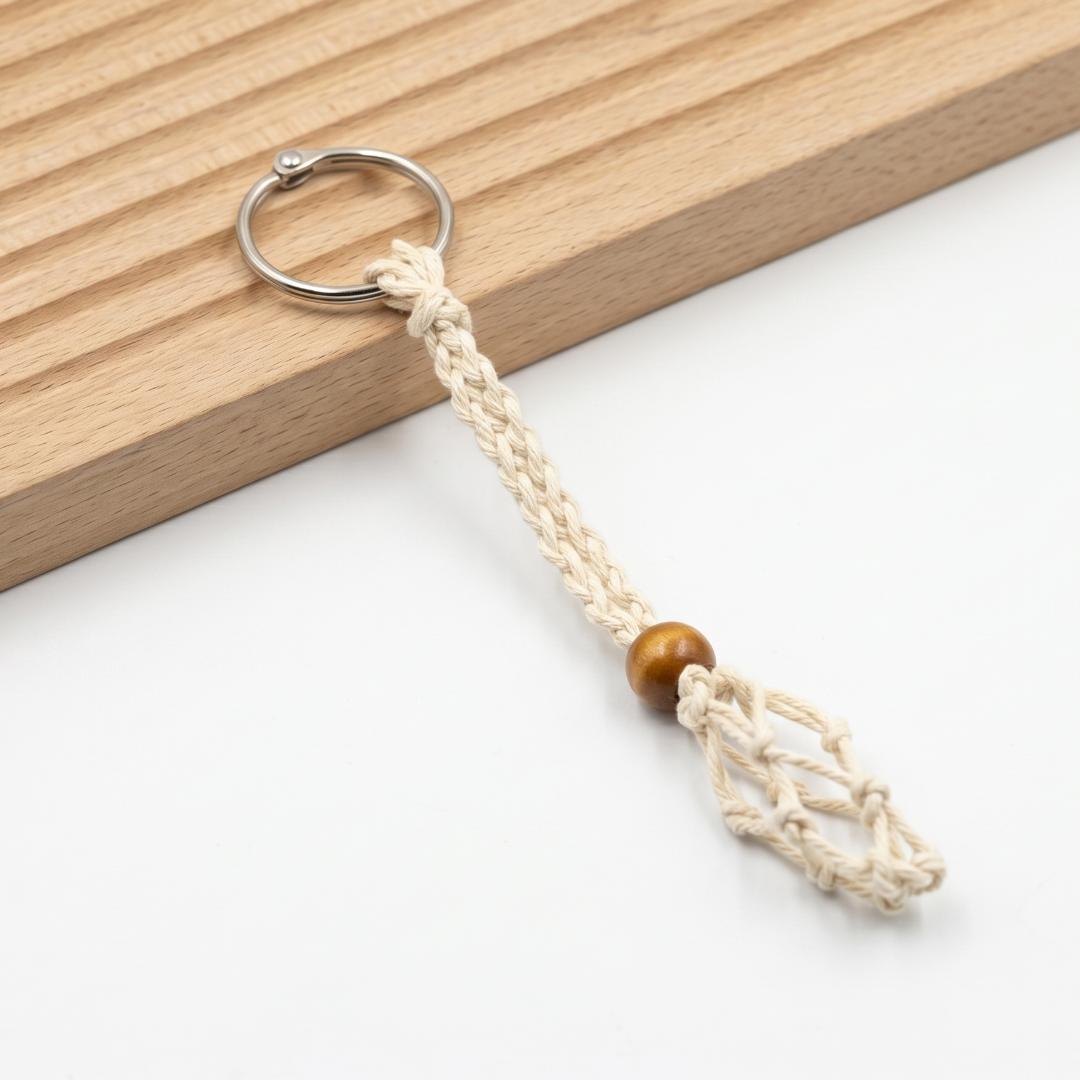 Adjustable Necklace Cord Empty Stone Holder, Interchangeable Crystal Cage Pendant, Net Pocket Gemstone Cord, Unique Jewelry Making Gift