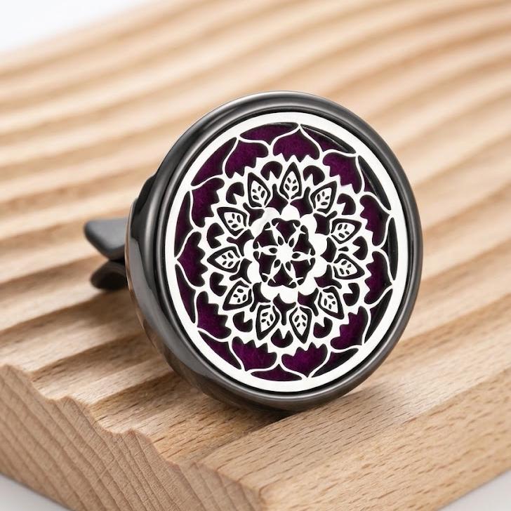 Stainless Steel Car Vent Essential Oil Diffuser Clip, Aromatherapy Air Freshener, Mini Car Air Vent Perfume, Unique Car Decor Gift