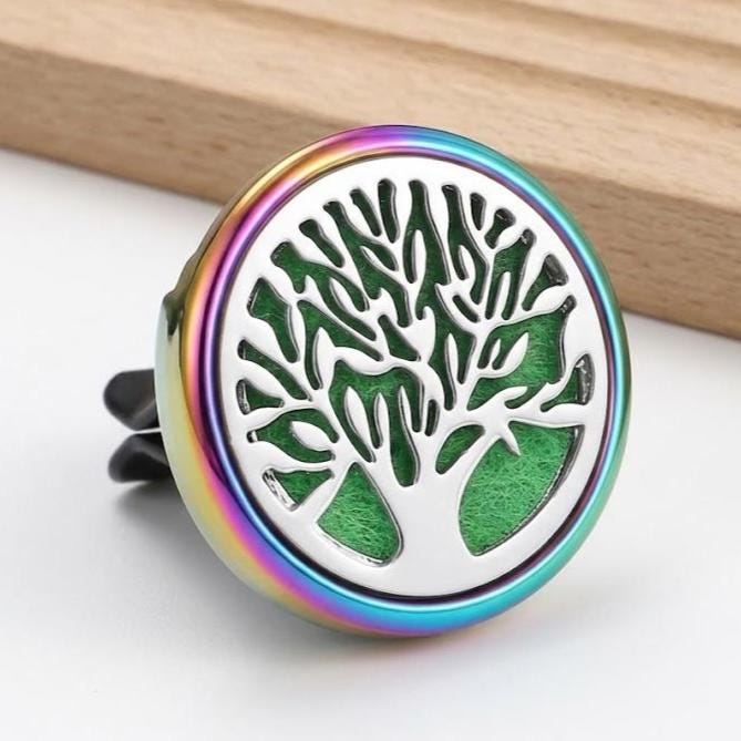 Stainless Steel Car Vent Essential Oil Diffuser Clip, Aromatherapy Air Freshener, Mini Car Air Vent Perfume, Unique Car Decor Gift