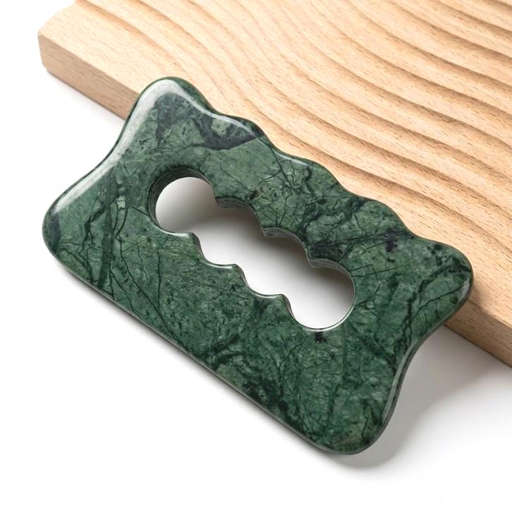 Custom Engraved Gua Sha Body Tool, Personalized Jade Massage Scraper, Natural Stone Body Sculpting Plaque, Self Care Luxury Gift for Her